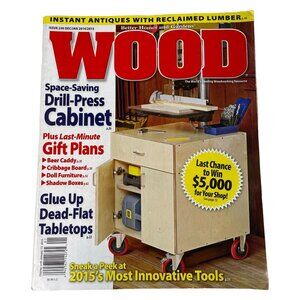 Wood Magazine Vol 31 Issue 230 No 7 Dec Jan 2014 2015 Drill Press Cabinet u